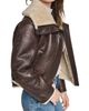 Andrew Marc Andrew Marc Ellery Faux Leather & Faux Shearling Aviator Jacket - 3