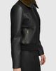 Andrew Marc Andrew Marc Evie Lambskin Aviator Jacket with Faux Fur Collar - 3