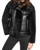 Andrew Marc Andrew Marc Kemsley Faux Leather & Faux Shearling Moto Jacket - 1