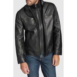 Andrew Marc Andrew Marc Leather Moto Jacket with Attached Bib