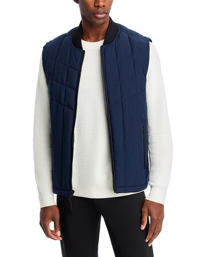 Andrew Marc Andrew Marc Oxley Stretch Quilted Water Resistant Full Zip Puffer Vest
