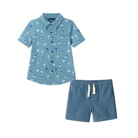 Andy & Evan Andy & Evan Boys' Knit Buttondown Set