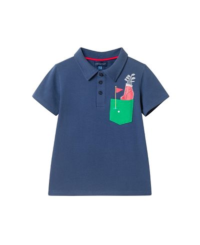 Andy & Evan Andy & Evan Boys' Pocket Polo Shirt