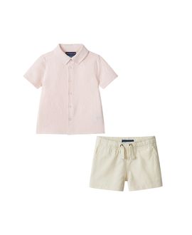 Andy & Evan Andy & Evan Boys' Puckered Buttondown & Shorts Set