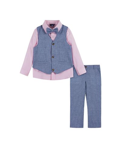 Andy & Evan Andy & Evan Boys' Seersucker Vest Suit Set