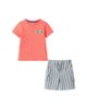 Andy & Evan Andy & Evan Boys' Short Sleeve Tee & Quilted Short Set - 1