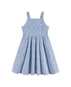 Andy & Evan Andy & Evan Girls' Floral Printed Dress with Back Cutout