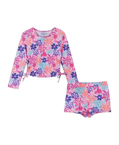 Andy & Evan Andy & Evan Girls' Long Sleeve Rasguard Set