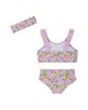 Andy & Evan Andy & Evan Girls' Ruffle Bikini with Headband - 2