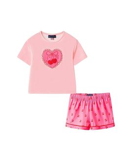 Andy & Evan Andy & Evan Girls' Tee & Short Pajama Set