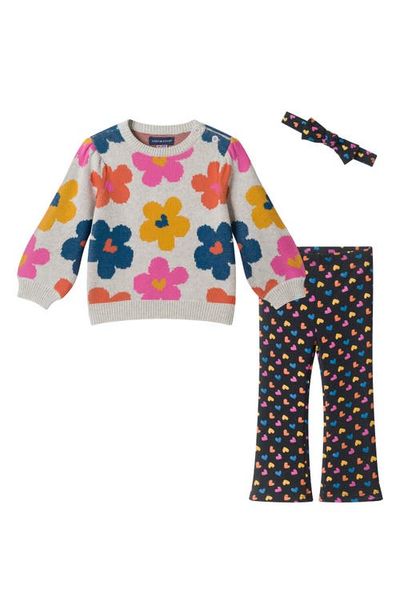 Andy & Evan Andy & Evan Kids' 3-Piece Sweater, Leggings & Headband Set