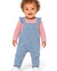 Andy & Evan Andy & Evan Kids' Bow Print Knit Denim Overalls & Tee Set - 2