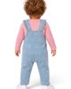 Andy & Evan Andy & Evan Kids' Bow Print Knit Denim Overalls & Tee Set - 3