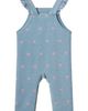 Andy & Evan Andy & Evan Kids' Bow Print Knit Denim Overalls & Tee Set - 4