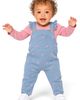 Andy & Evan Andy & Evan Kids' Bow Print Knit Denim Overalls & Tee Set - 5