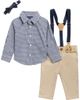 Andy & Evan Andy & Evan Kids' Button-Down Shirt, Suspender & Pants Set - 1