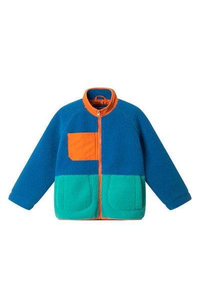 Andy & Evan Andy & Evan Kids' Colorblock Faux Shearling Jacket