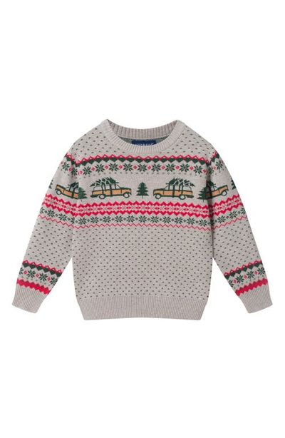 Andy & Evan Andy & Evan Kids' Fair Isle Cotton Sweater