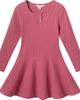 Andy & Evan Andy & Evan Kids' Rib Knit Henley Dress - 1