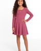 Andy & Evan Andy & Evan Kids' Rib Knit Henley Dress - 2