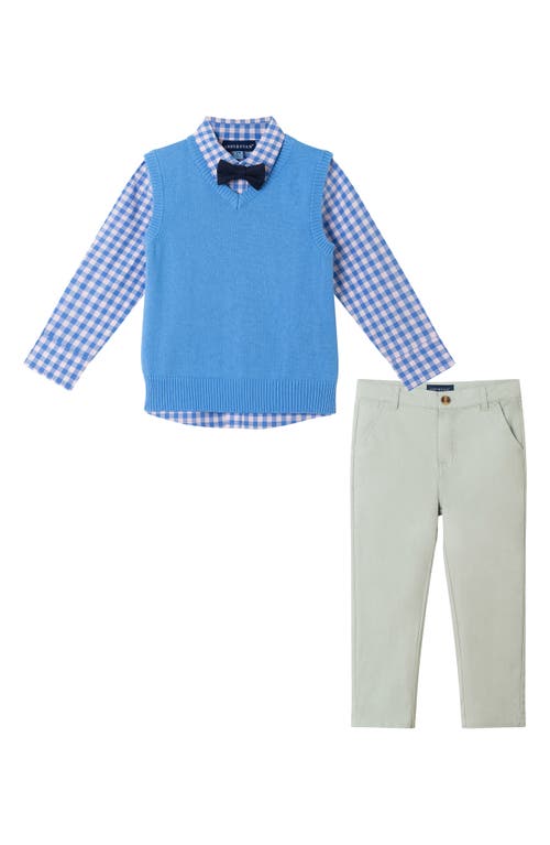 Andy & Evan Andy & Evan Kids' Vest, Button-Up Shirt, Pants & Bow Tie Set