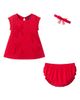 Andy & Evan Andy & Evan Quilted Shift Dress, Bloomers & Headband Set - 1