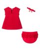 Andy & Evan Andy & Evan Quilted Shift Dress, Bloomers & Headband Set - 2