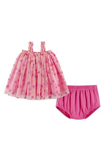 Andy & Evan Andy & Evan Tulle Trapeze Dress with Bloomers