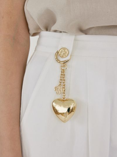 ANEDIT H Logo Heart Key Ring_Gold