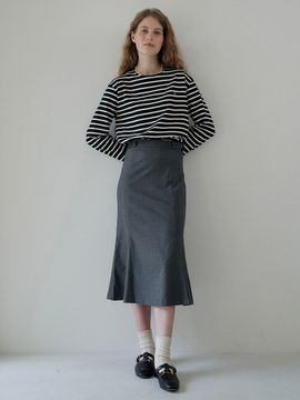 ANEDIT Mermaid Line Skirt - Charcoal