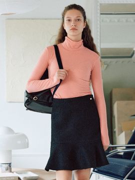 ANEDIT T Wool Basic Turtleneck_Flamingo