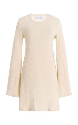 Anemos Anemos The Bell Sleeve Crocheted Cotton Mini Dress