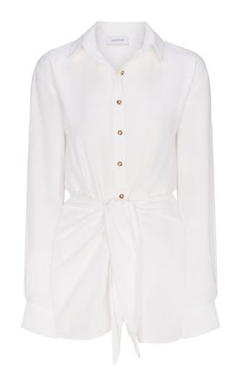 Anemos Anemos The LA ButtonDown Mini Wrap Dress