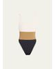 ANEMOS Hume Tricolor One-Piece Swimsuit - 1