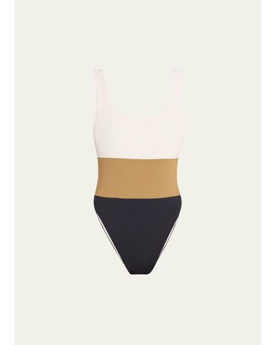 ANEMOS Hume Tricolor One-Piece Swimsuit