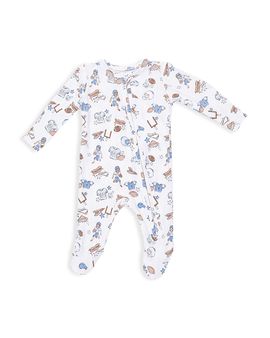 Angel Dear Angel Dear Boys' Football Nursery 2 Way Zipper Footie