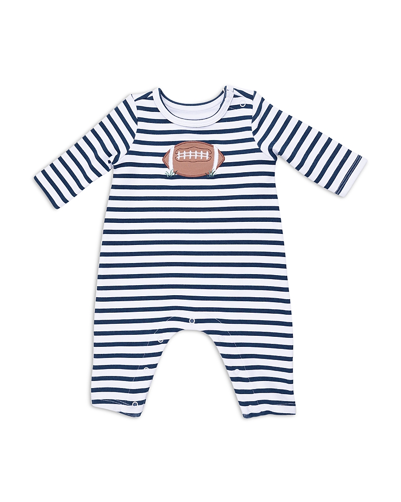 Angel Dear Angel Dear Boys' Football Striped Long Sleeved Snap Shoulder Romper