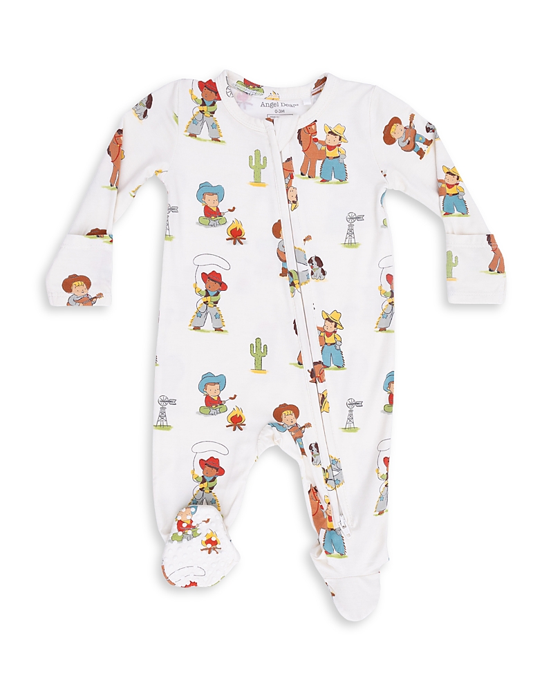 Angel Dear Angel Dear Boys' Vintage Cowboys Two Way Zipper Footie