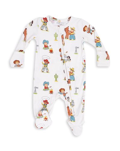 Angel Dear Angel Dear Boys' Vintage Cowboys Two Way Zipper Footie