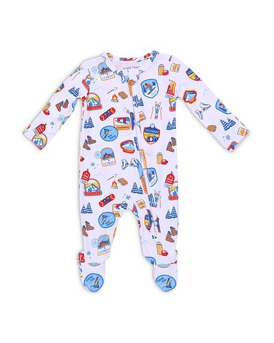 Angel Dear Angel Dear Boys' Vintage Ski Patches Footie