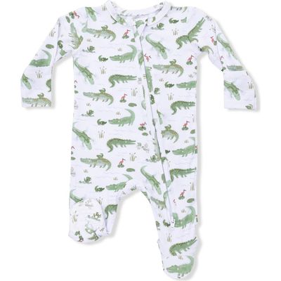 Angel Dear Angel Dear Crayon Alligators Zip Footie