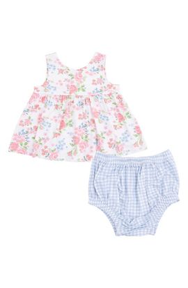 Angel Dear Angel Dear Cute Little Roses Dress & Bloomers Set