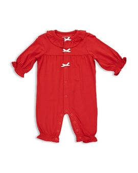 Angel Dear Angel Dear Girls' Long Sleeve Ruffle Collar Romper