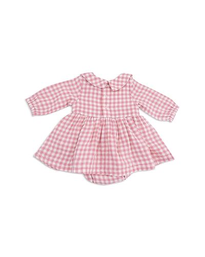 Angel Dear Angel Dear Girls' Plaid Peter Pan Collar Bubble with Skirt