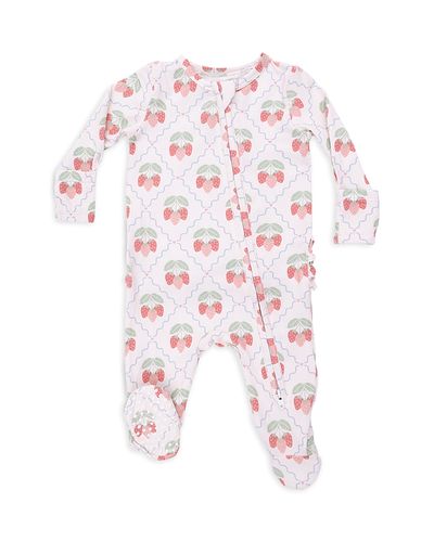Angel Dear Angel Dear Girls' Sweet Strawberries Footie