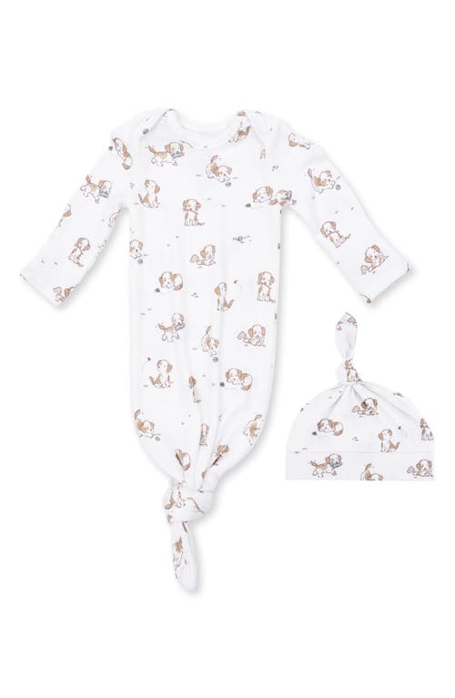Angel Dear Angel Dear Kids' Knotted Gown and Beanie Set