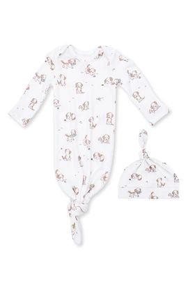 Angel Dear Angel Dear Kids' Knotted Gown and Beanie Set