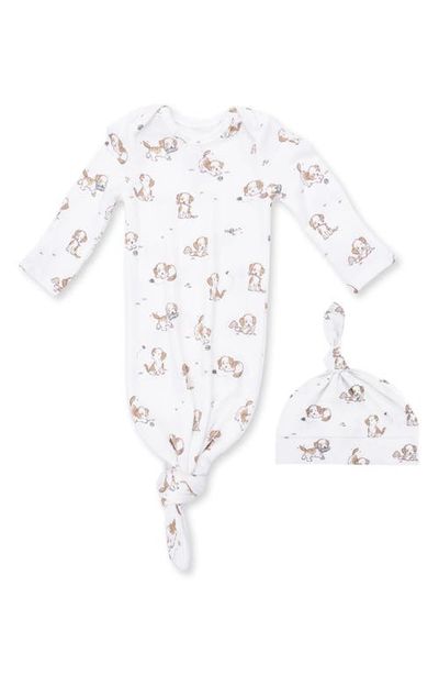 Angel Dear Angel Dear Kids' Knotted Gown and Beanie Set