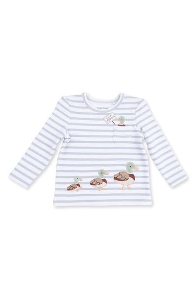 Angel Dear Angel Dear Kids' Mama Mallard Striped Long Sleeve T-Shirt