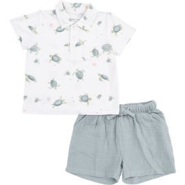 Angel Dear Angel Dear Kids' Polo Shirt & Shorts Set